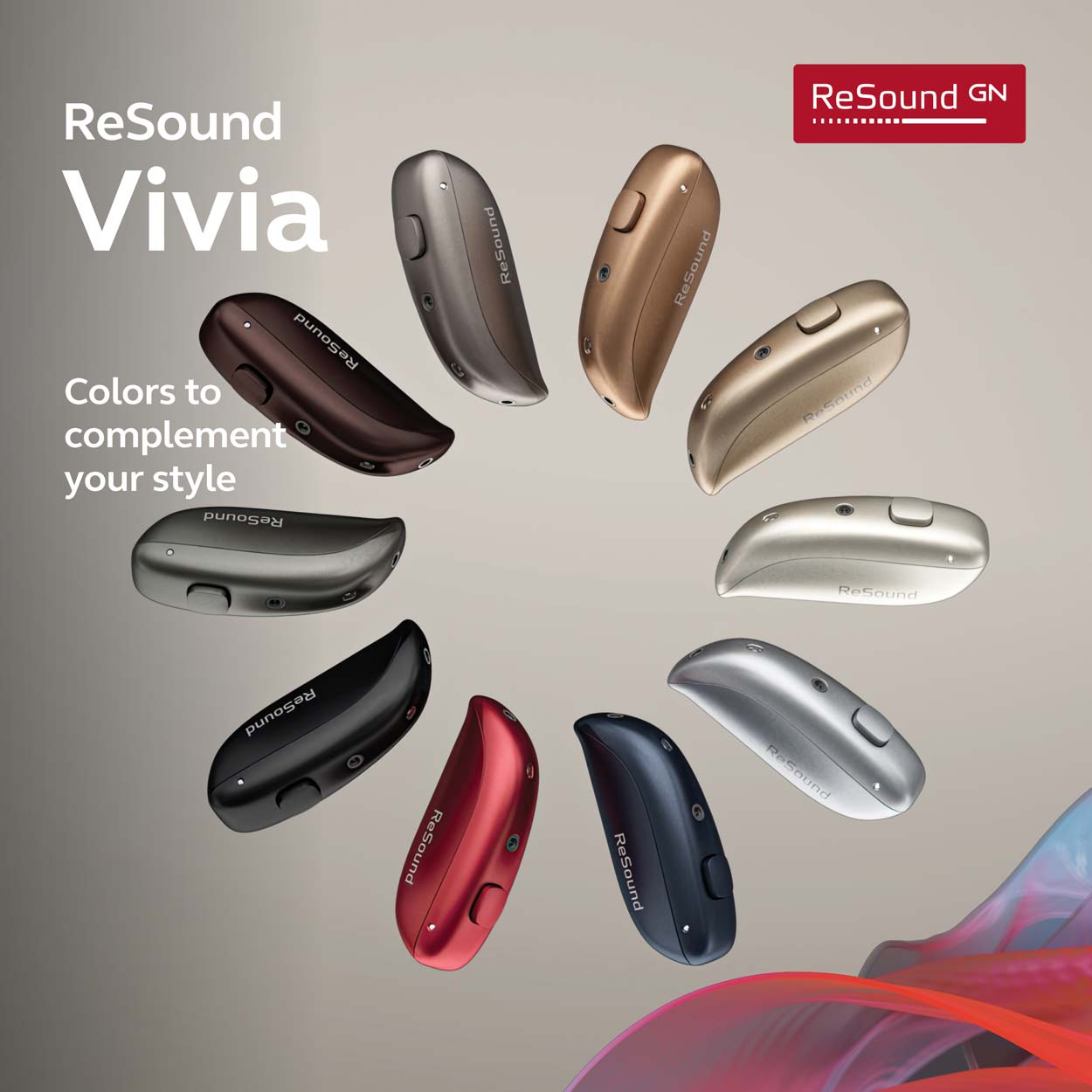 ReSound Vivia color options